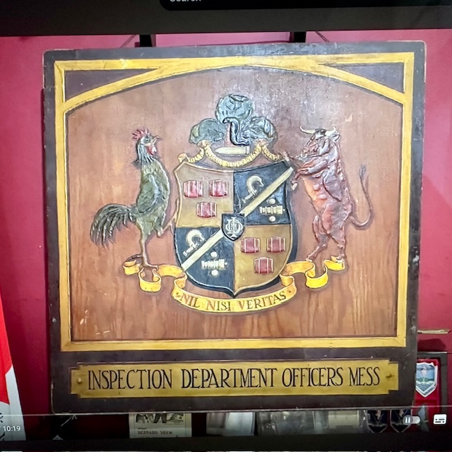 Ref: XXX - Unique Seaton Officers Mess Plaque.